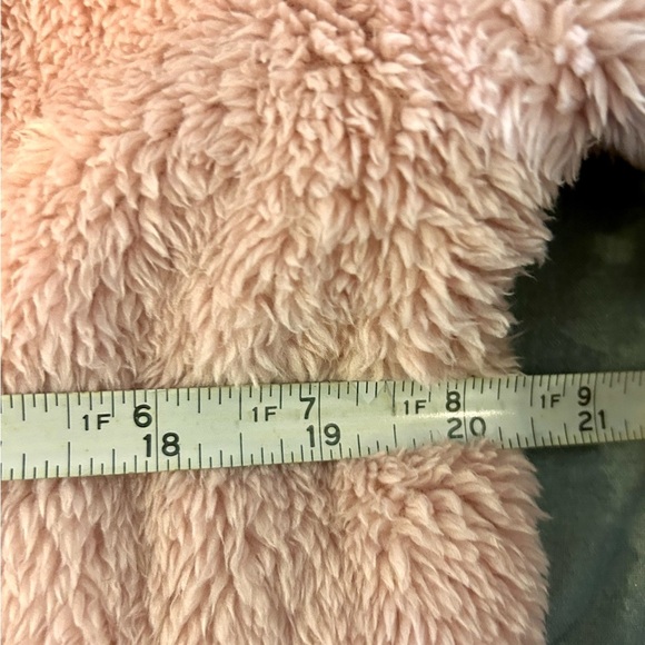 💗Baby Pink Faux Furry Collared Coat w/ Pockets by Angashion Size M💗 - Picture 7 of 14
